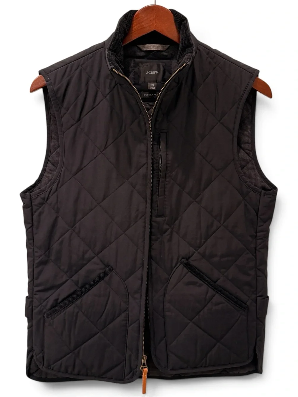 J.Crew Sussex Quilted Vest – Black – Men’s Size XS